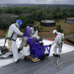 Máquina Granalladora Automática Portátil - Tanque Canal de Panamá 4.