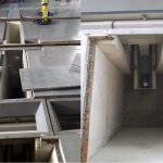 Montaje Sistema de Recolección de abrasivo Tornillo Sinfín Central - Cuarto de Granallado CMV