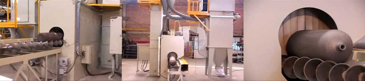 Máquina Granalladora Turbinada para Cilindros de GLP y GNV