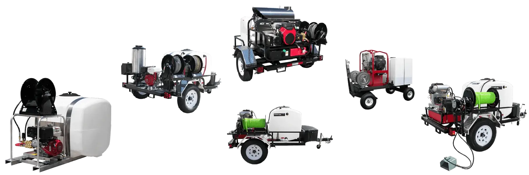 Tráilers y Skids con Hidrolavadoras de Agua Fira o Agua Caliente