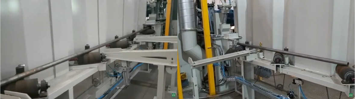 Granalladora Turbinada para Superficies Externas de Tubos Serie TB