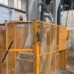 Máquina Granalladora De Cinta Rotativa Modelo ET-160 Y Cargador Para Piezas De Fundición De Hierro