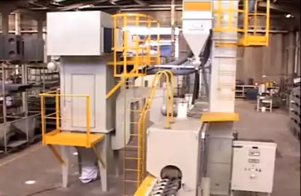 Máquina Granalladora Turbinada para Cilindros de GLP y GNV