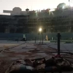 Granallado en interior del Tanque TV-2005 en la empresa Diavaz Con equipo Faster Blaster Robotizado