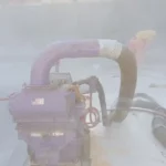 Granallado en interior del Tanque TV-2005 en la empresa Diavaz Con equipo Faster Blaster Robotizado